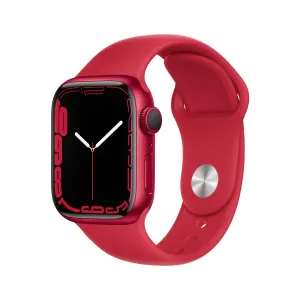 Apple Watch Series 7 GPS, 41mm (PRODUCT)RED Aluminium Case with (PRODUCT)RED Sport Band - Regular