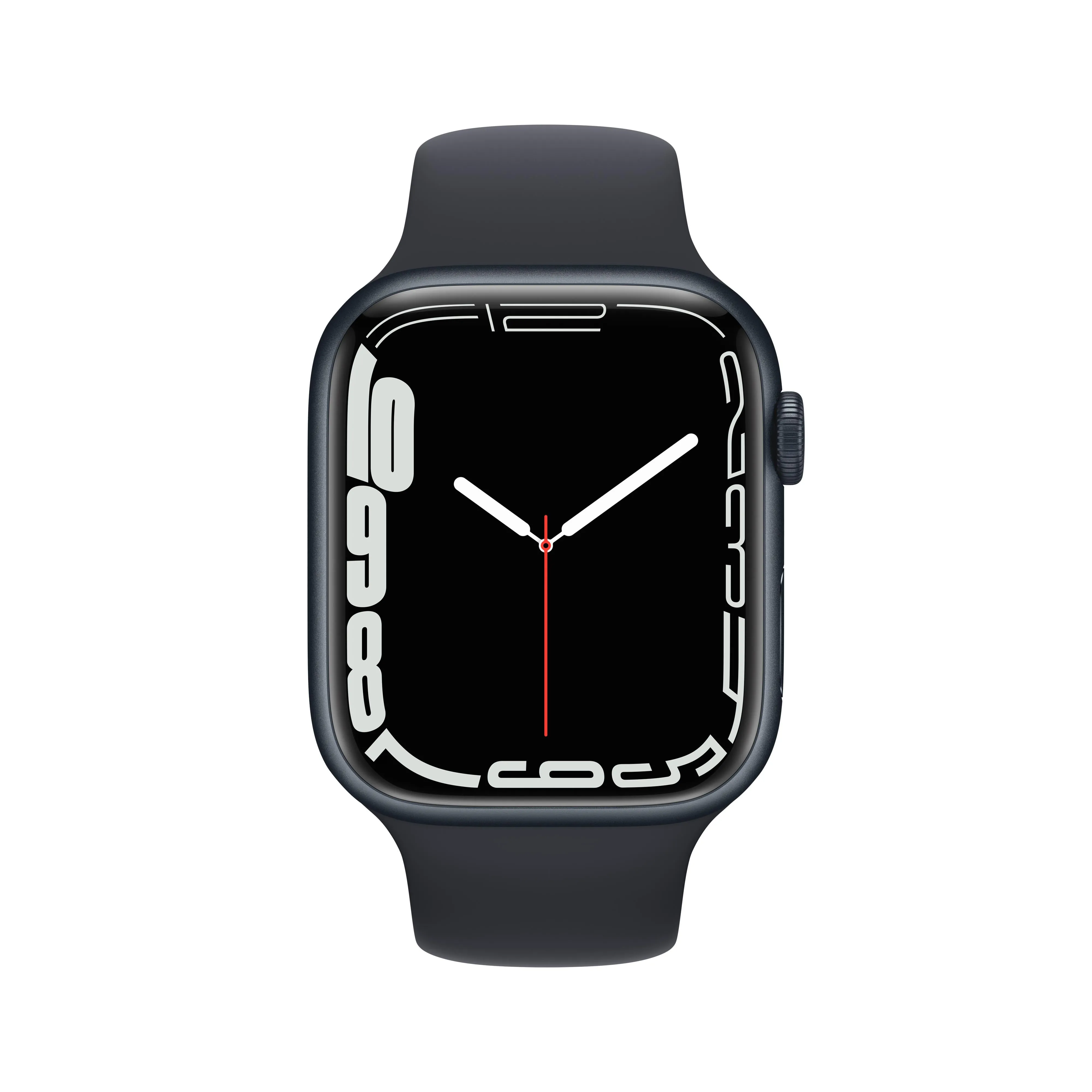 Apple Watch Series 7 GPS, 45mm Midnight Aluminium Case with Midnight Sport Band - Regular