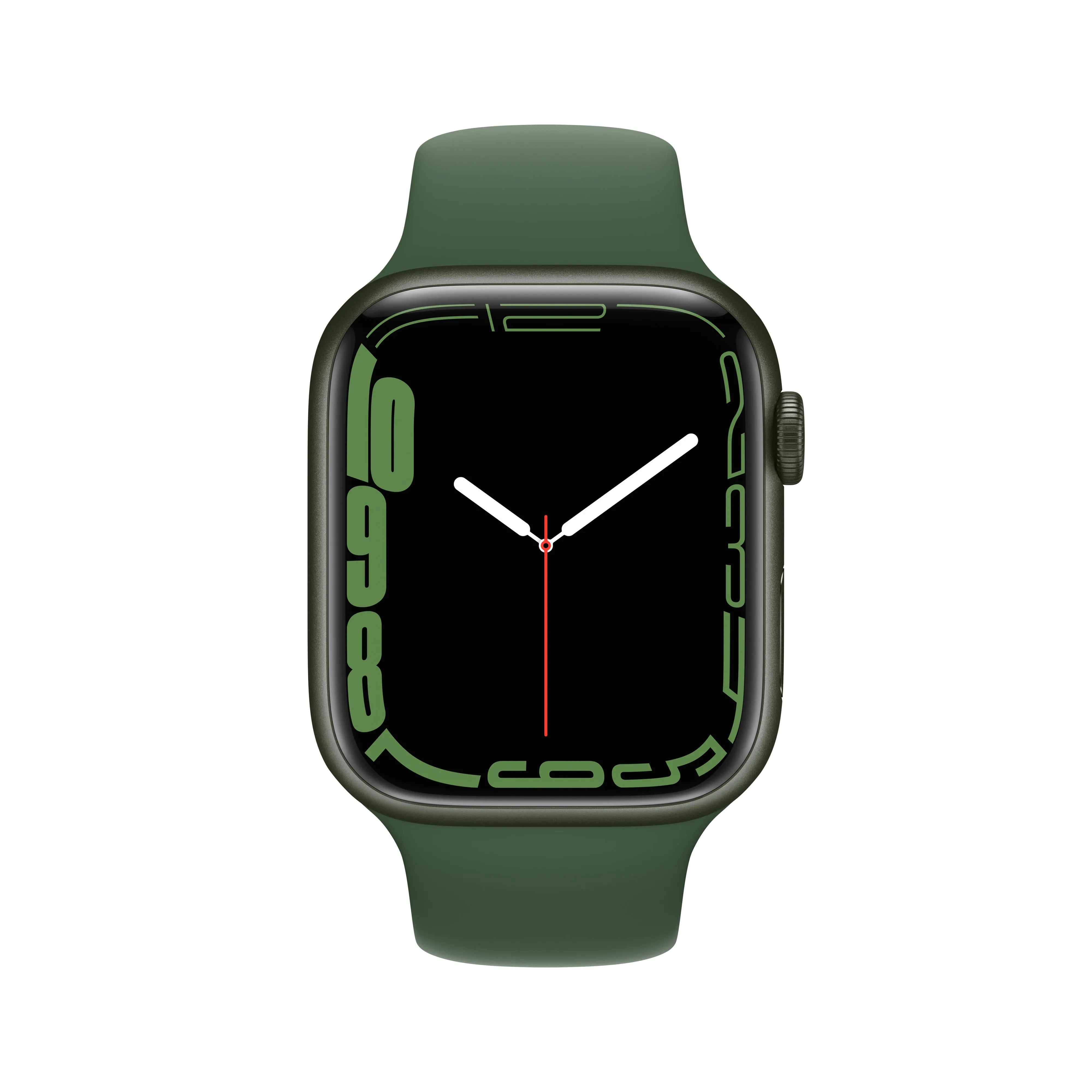 Apple Watch Series 7 GPS   Cellular, 45mm Green Aluminium Case with Clover Sport Band - Regular