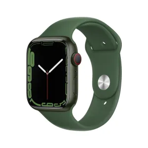 Apple Watch Series 7 GPS   Cellular, 45mm Green Aluminium Case with Clover Sport Band - Regular