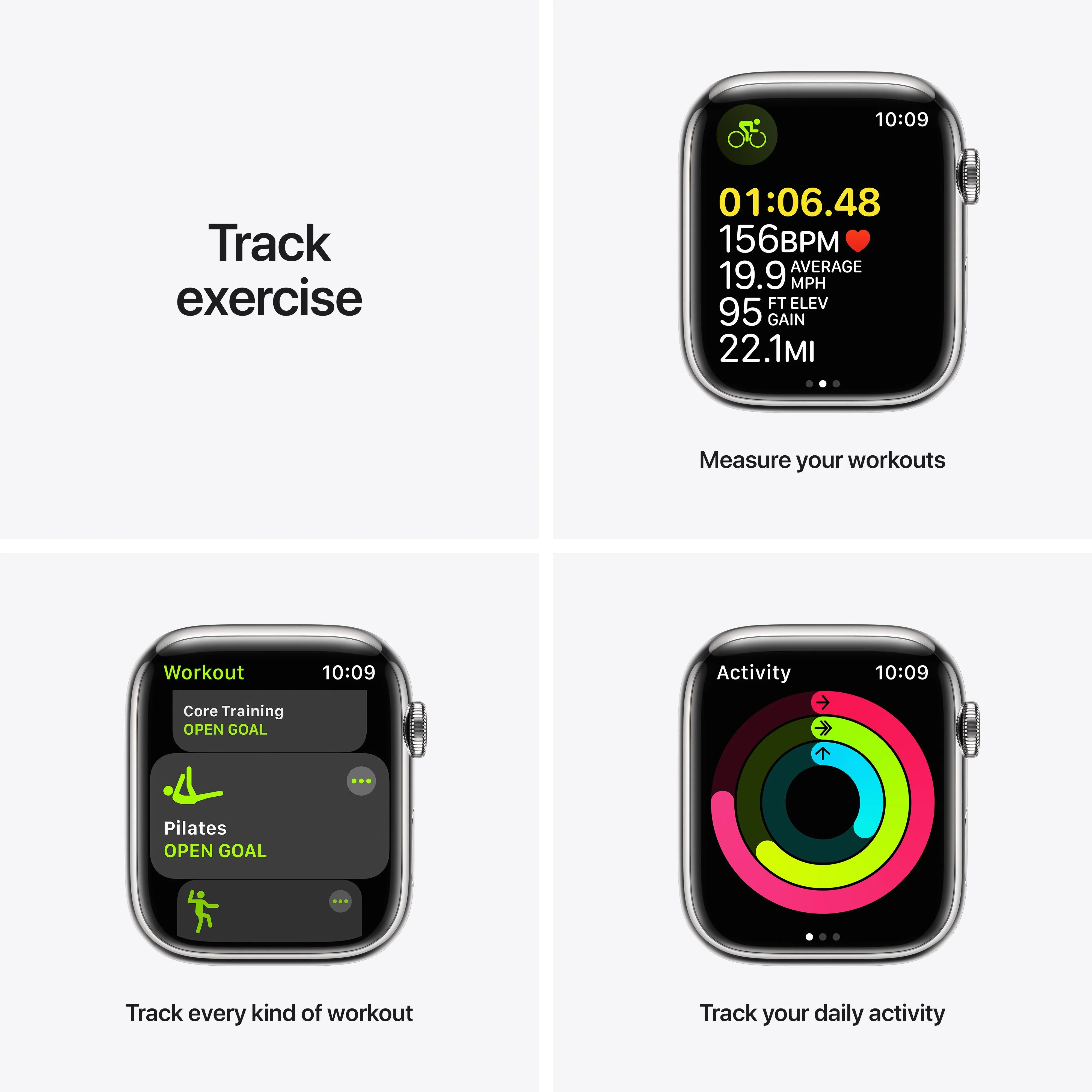 Apple Watch Series 7 GPS   Cellular, 45mm Silver Stainless Steel Case with Silver Milanese Loop