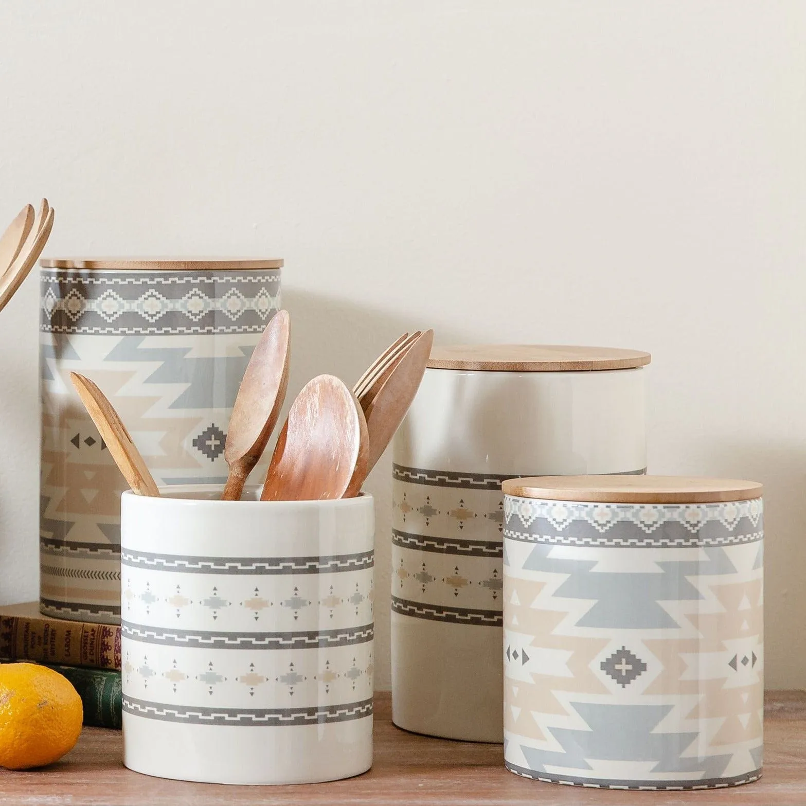 Aztec Plains Kitchen Canister Set