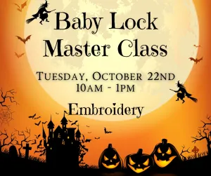 Baby Lock Mastery Class w/ Debi J Embroidery