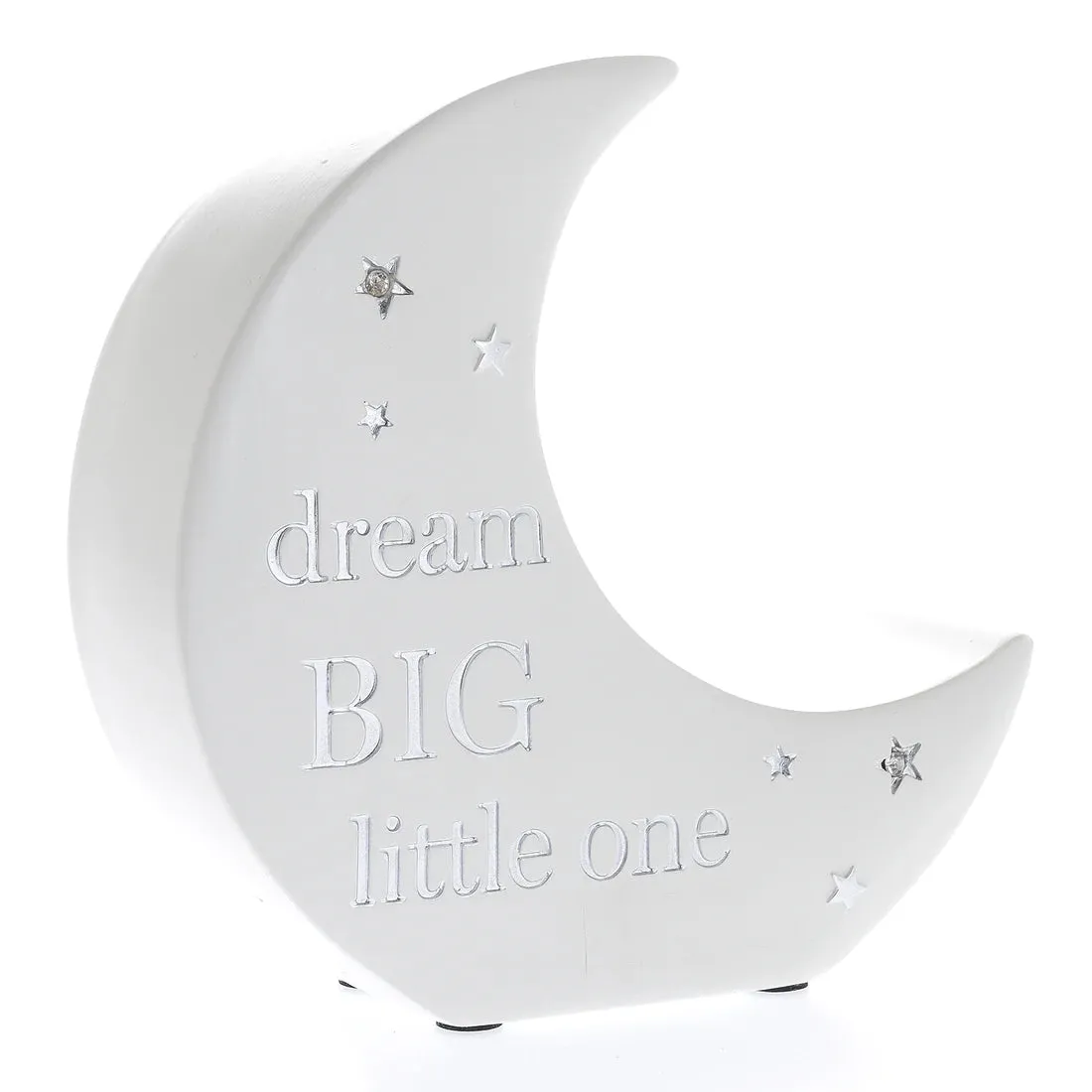 Bambino Moon Shaped Resin Money Box "Dream Big"