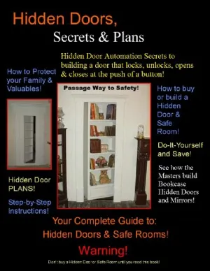 Bookcase Hidden Doors "Secrets & Plans"