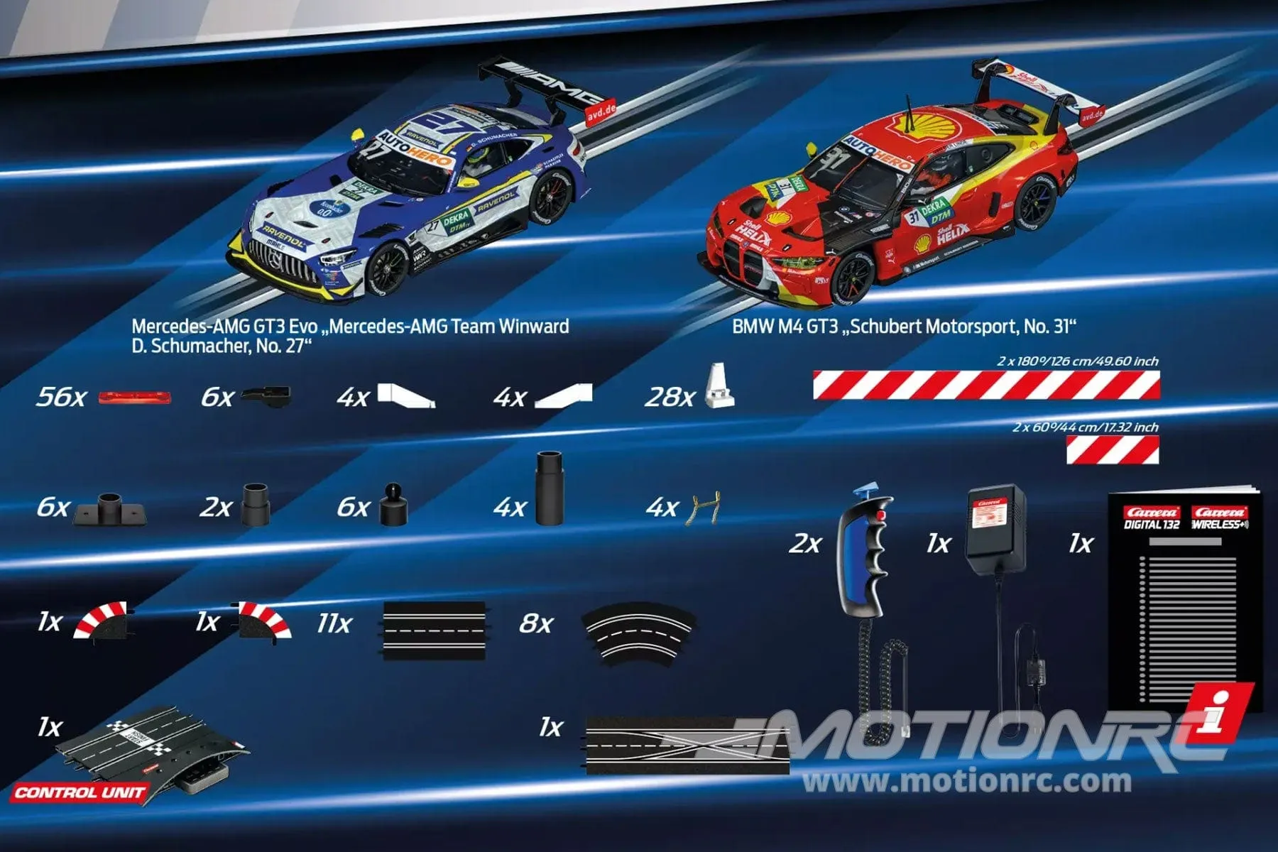 Carrera DTM Fast and Fabulous 1/32 Scale Digital Slot Car Set