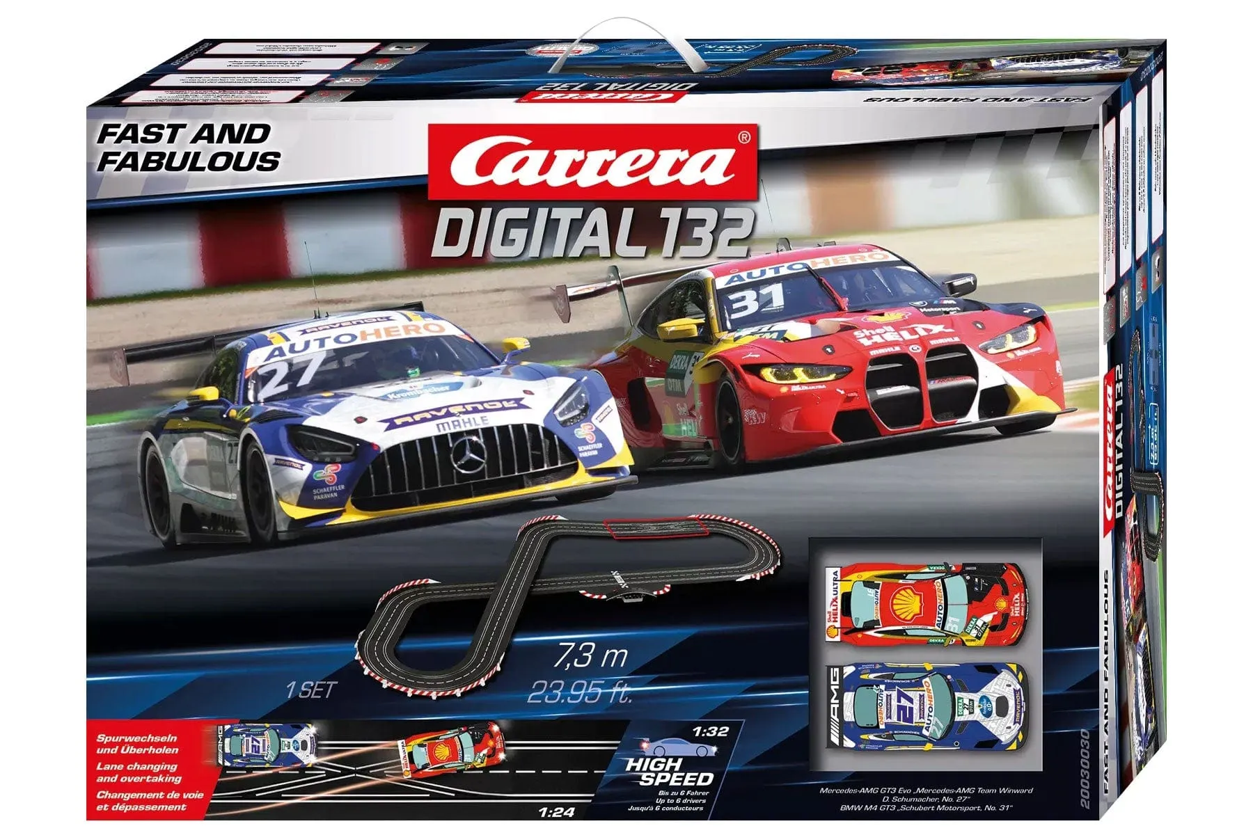 Carrera DTM Fast and Fabulous 1/32 Scale Digital Slot Car Set