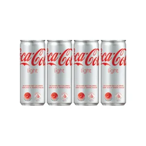 Coca Cola Light Drink 330ml (Imported) - [Pack of 4]