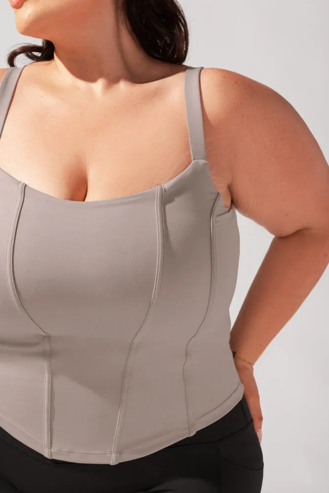 Corset Cami - Smoky Taupe