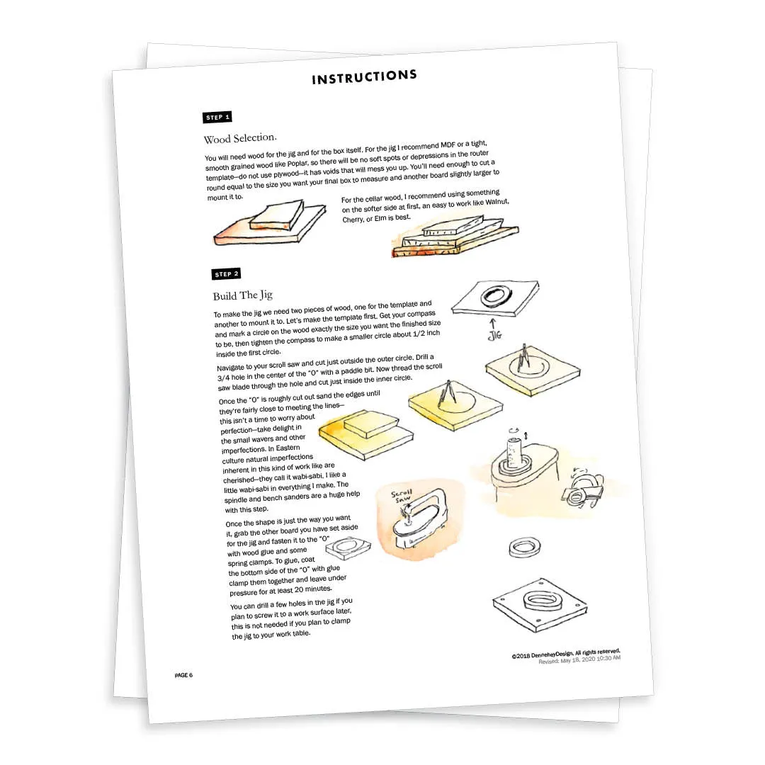 Cylinder Box Project Plans