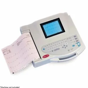 ECG Recording Paper GE Thermal 8-1/2 X 11 Inch Z-Fold Red Grid Count of 1 By Vyaire