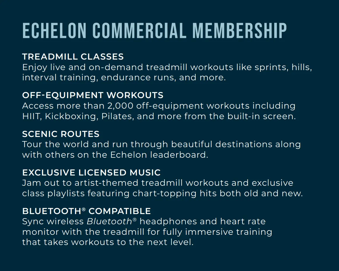 Echelon Commercial Treadmill Stride-7s