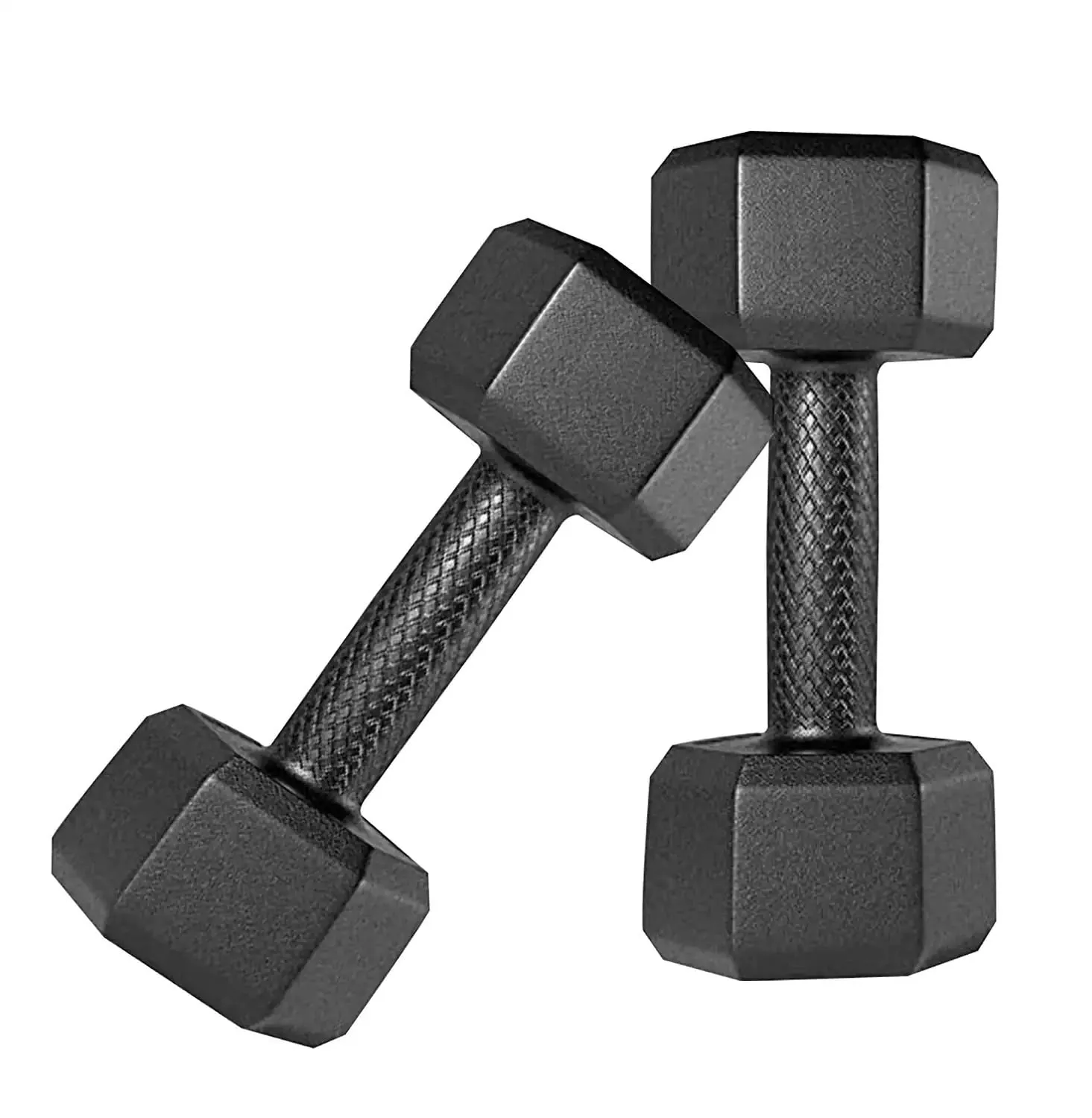 FACTO POWER PVC (Hex Shape) Dumbbells (1 Kg. X 2 = 2 Kg) Pack of 2 for Home Gym Equipment Fitness Barbell|Gym Exercise|Home Workout | Fitness Kit|Dumbbells Weights for Whole Body Workout