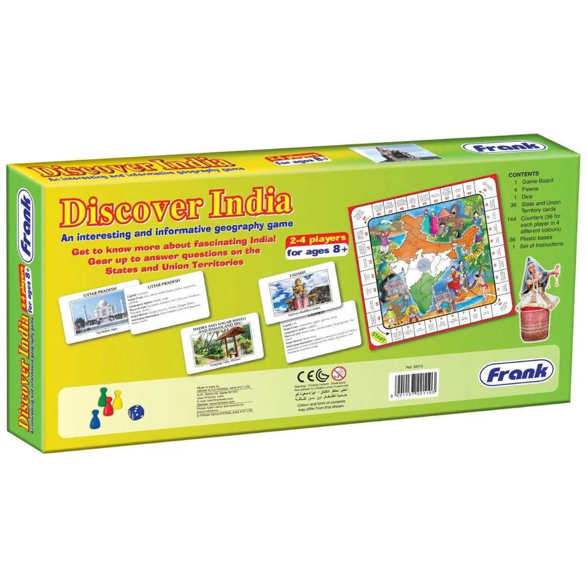 Frank Discover India Board Game