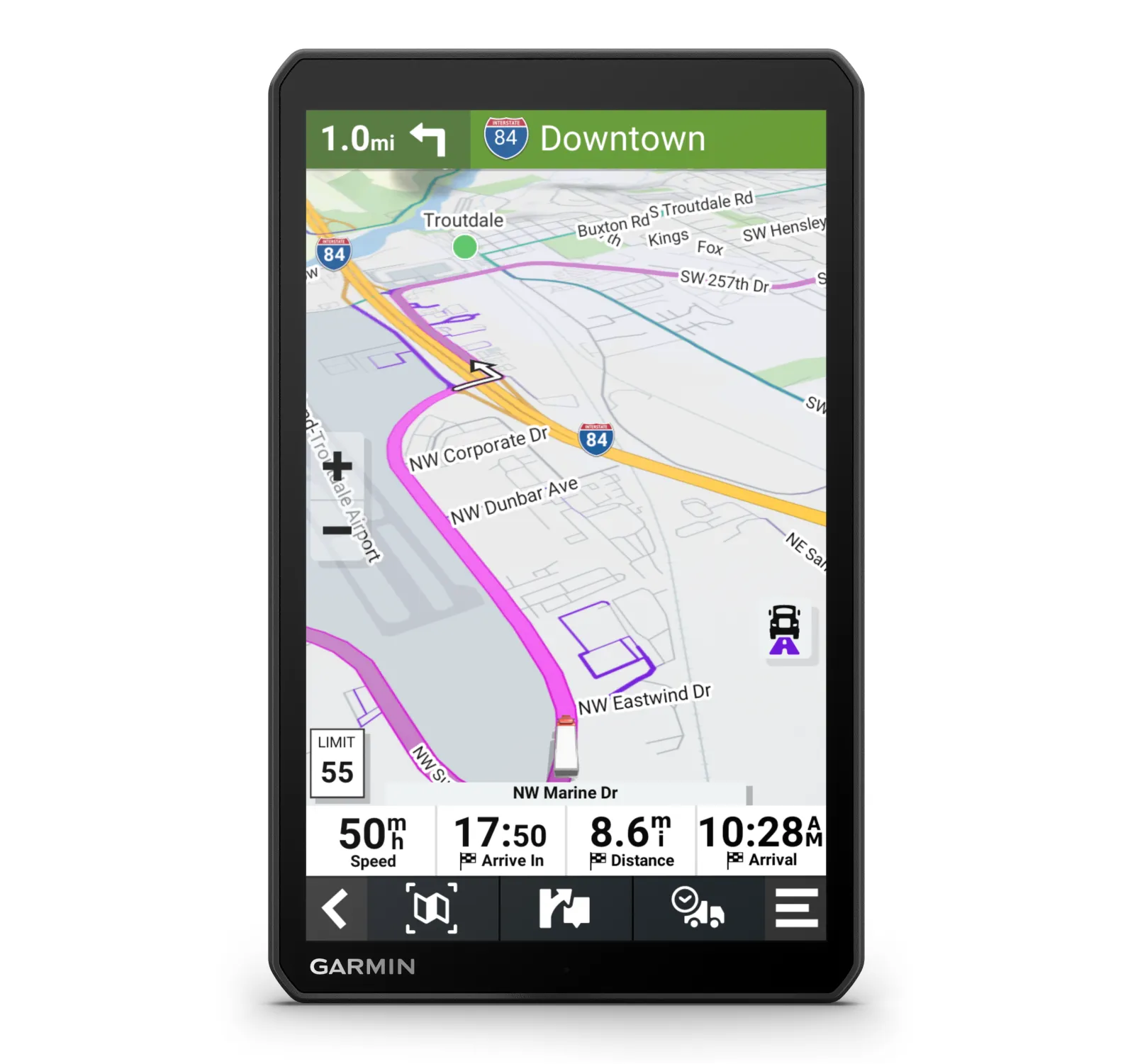 Garmin dezl OTR610 Series Easy-to-Read GPS Truck Navigator