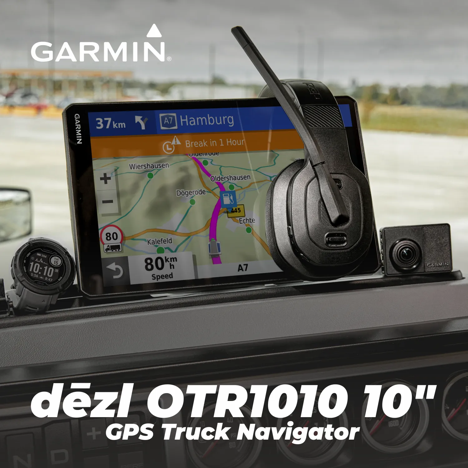 Garmin dezl OTR610 Series Easy-to-Read GPS Truck Navigator