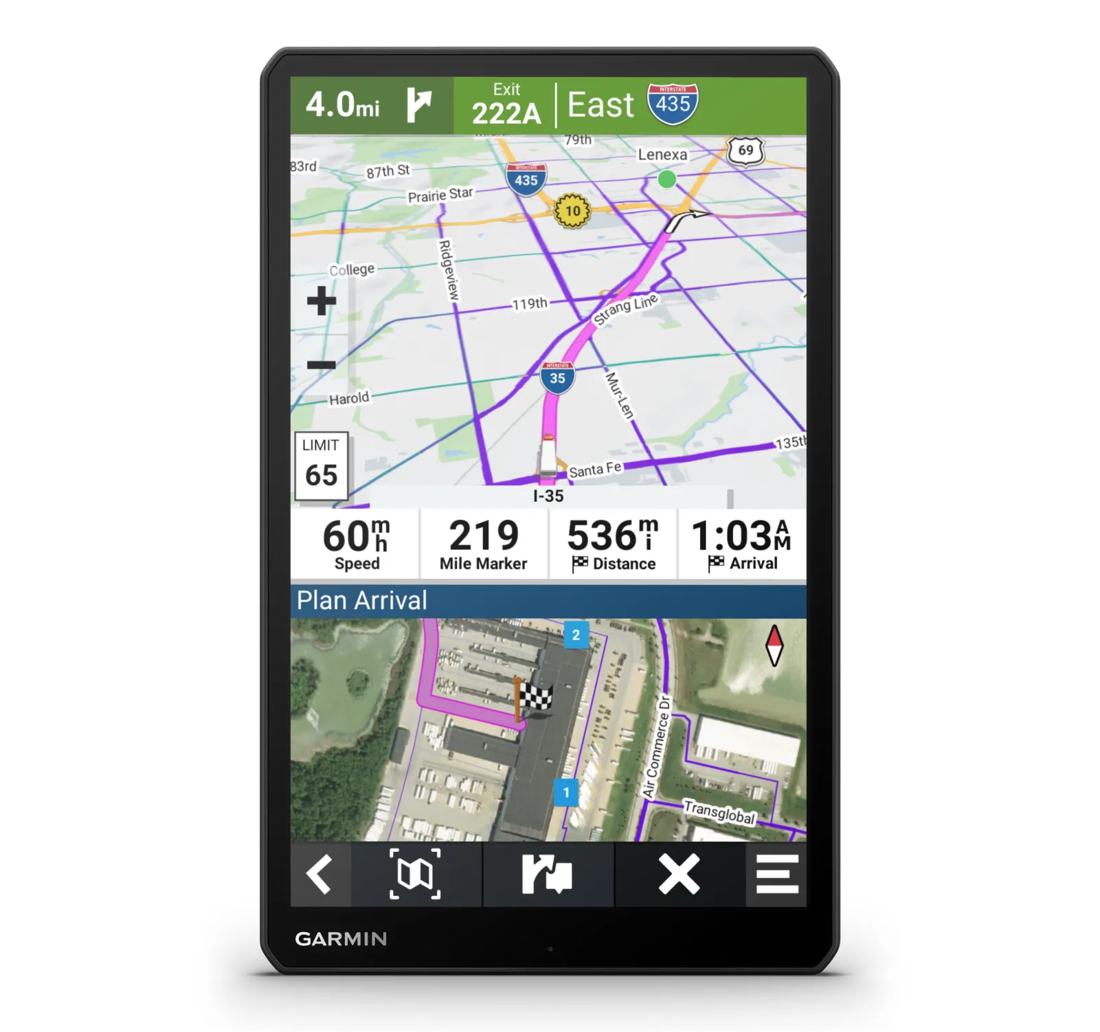 Garmin dezl OTR610 Series Easy-to-Read GPS Truck Navigator