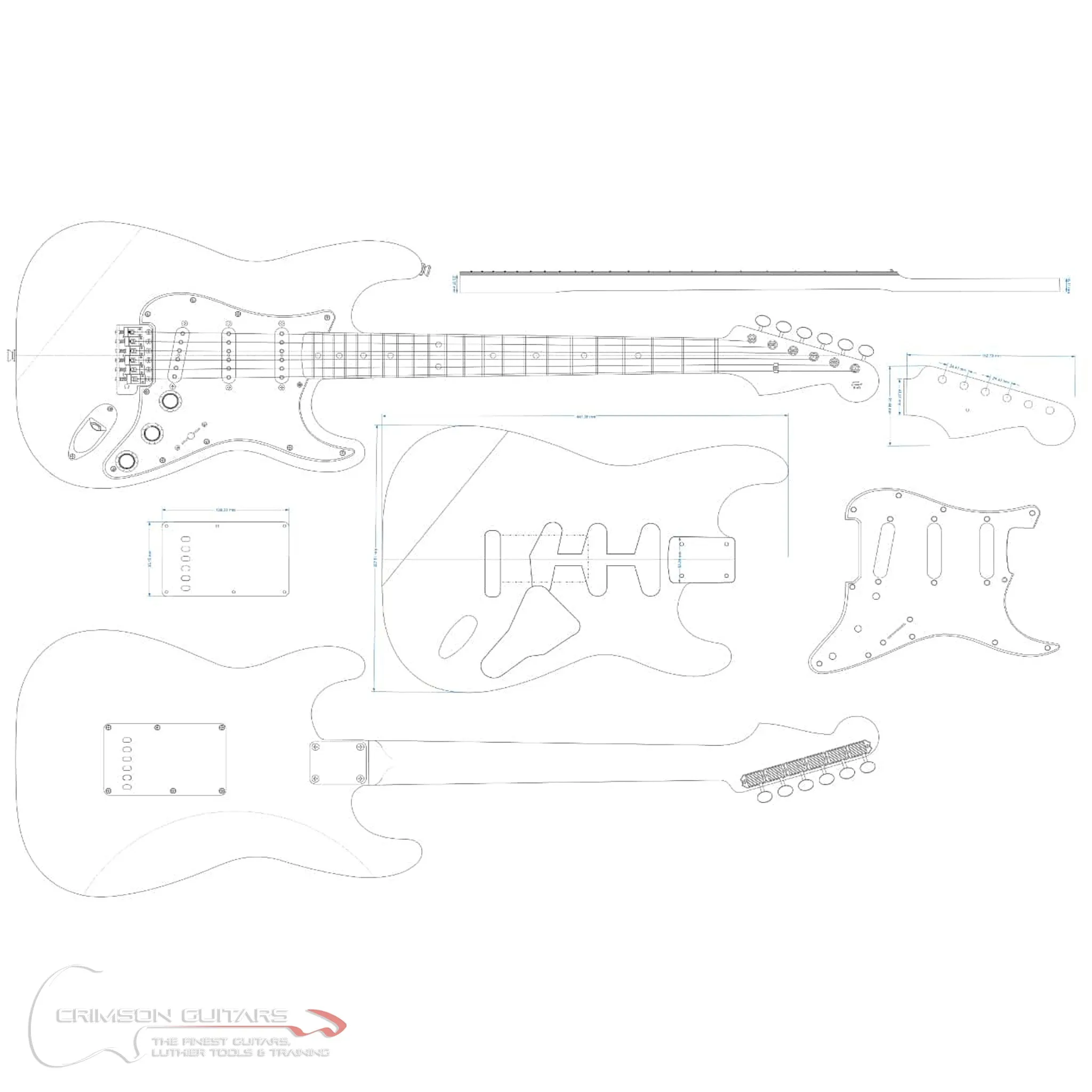 Guitar Plans - 60's S-Type