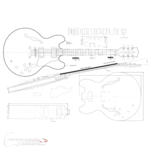 Guitar Plans - ES-355-Type