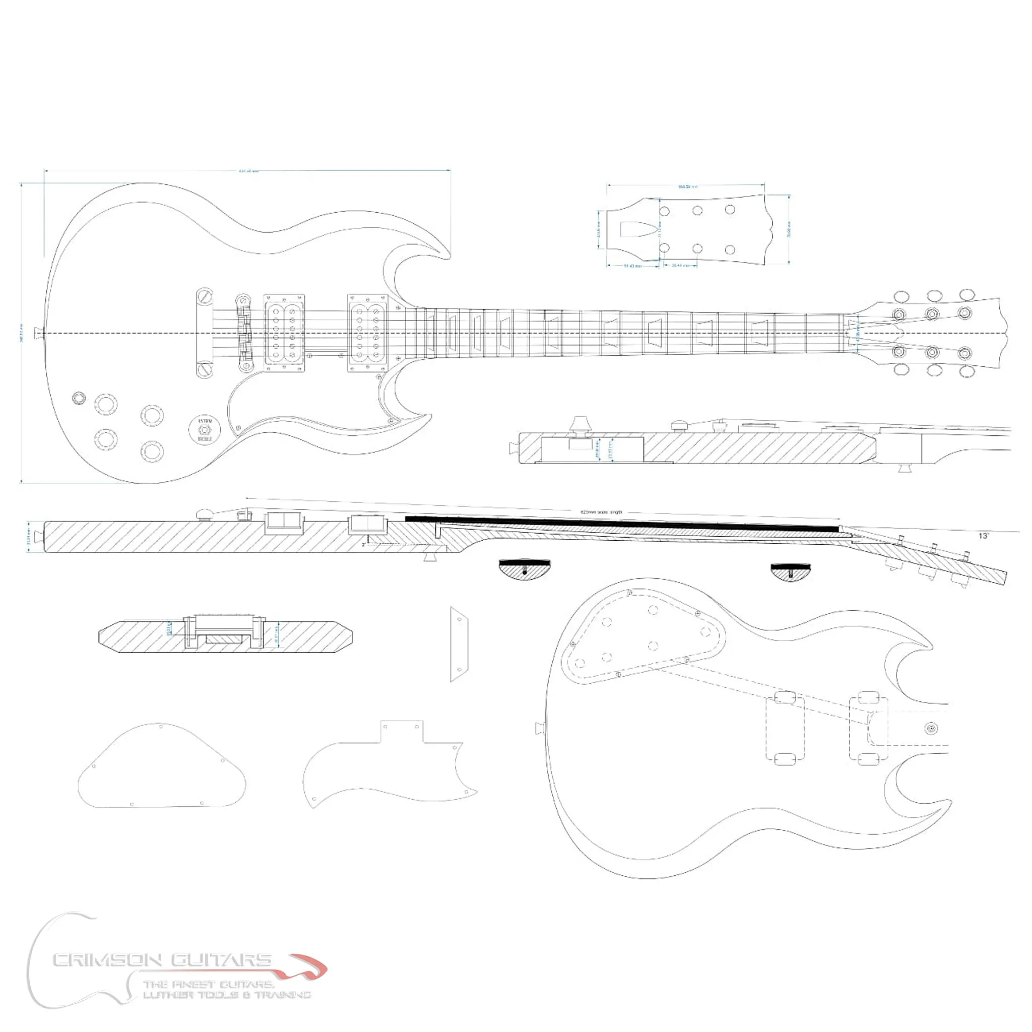 Guitar Plans - SG-Type