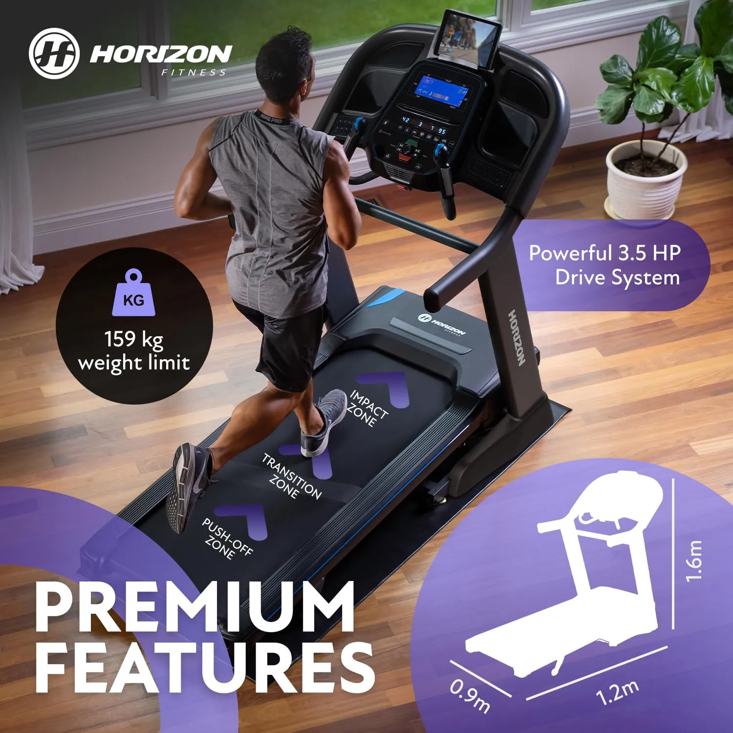 Horizon 7.4AT @Zone Treadmill