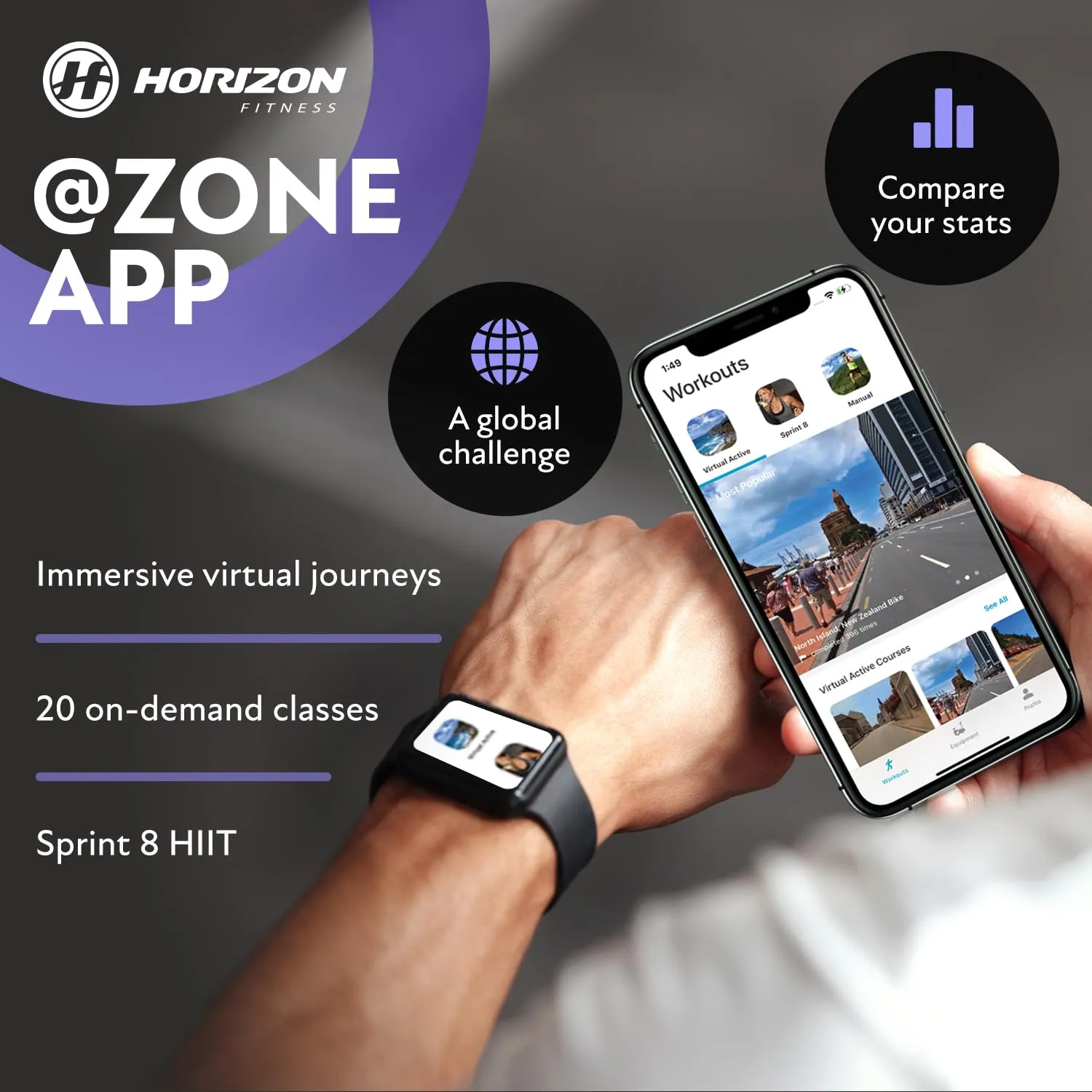 Horizon 7.4AT @Zone Treadmill