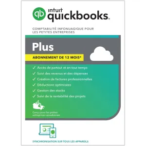 Intuit QuickBooks Plus (PC/Mac) - 5 Users - 1 Year