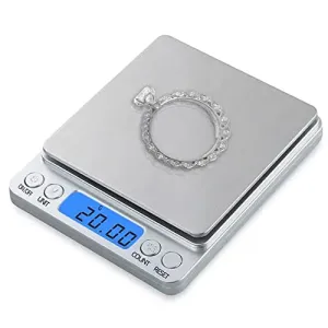 IONIX Jewellery Scale with bowl | Weight Scale | Digital Weight Machine | weight machine for gold, Digital food weight Scale 500 Gram for Jewellery Gemstone Diamond, Educational & Industrial Purpose