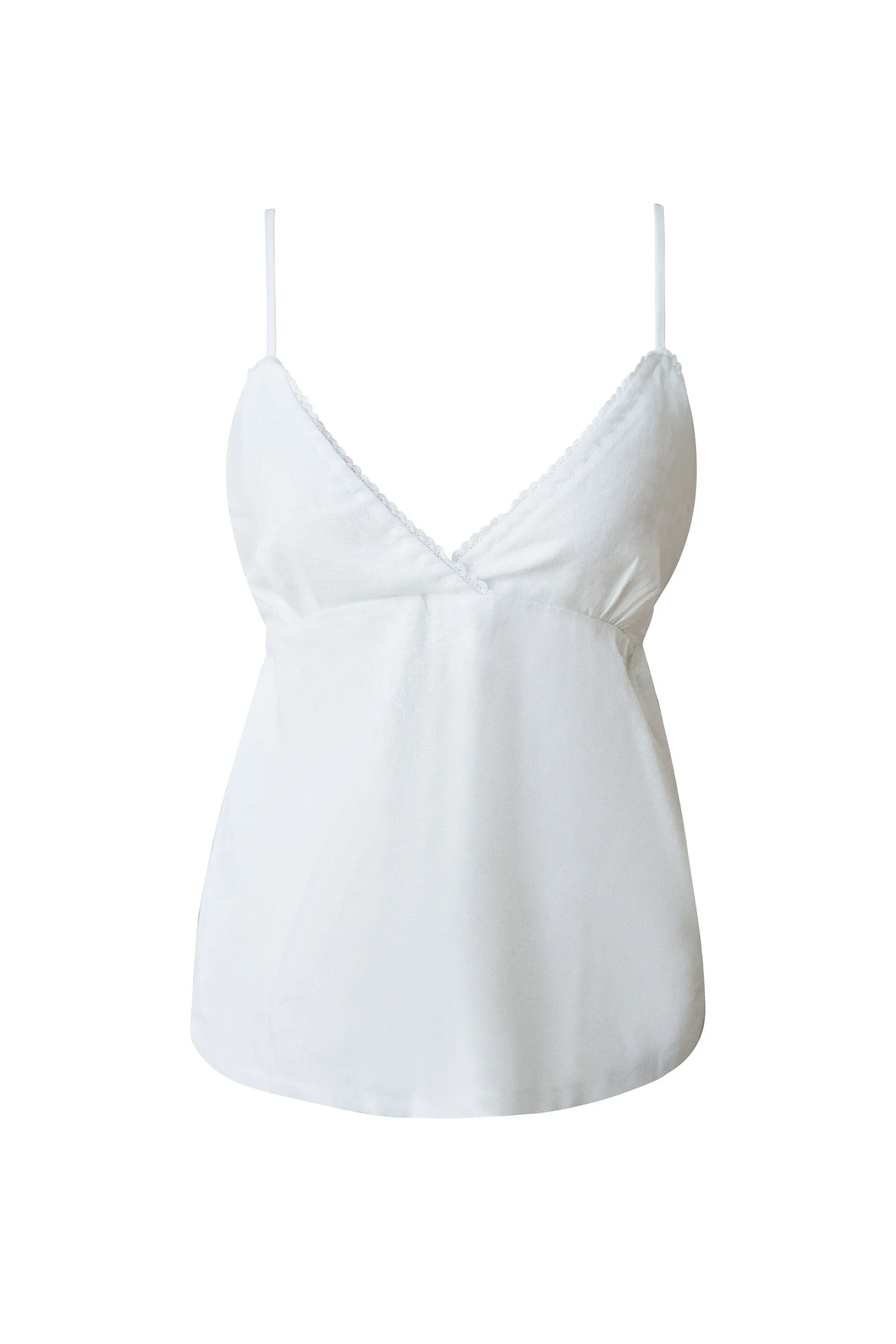 Jennifer White Linen Top