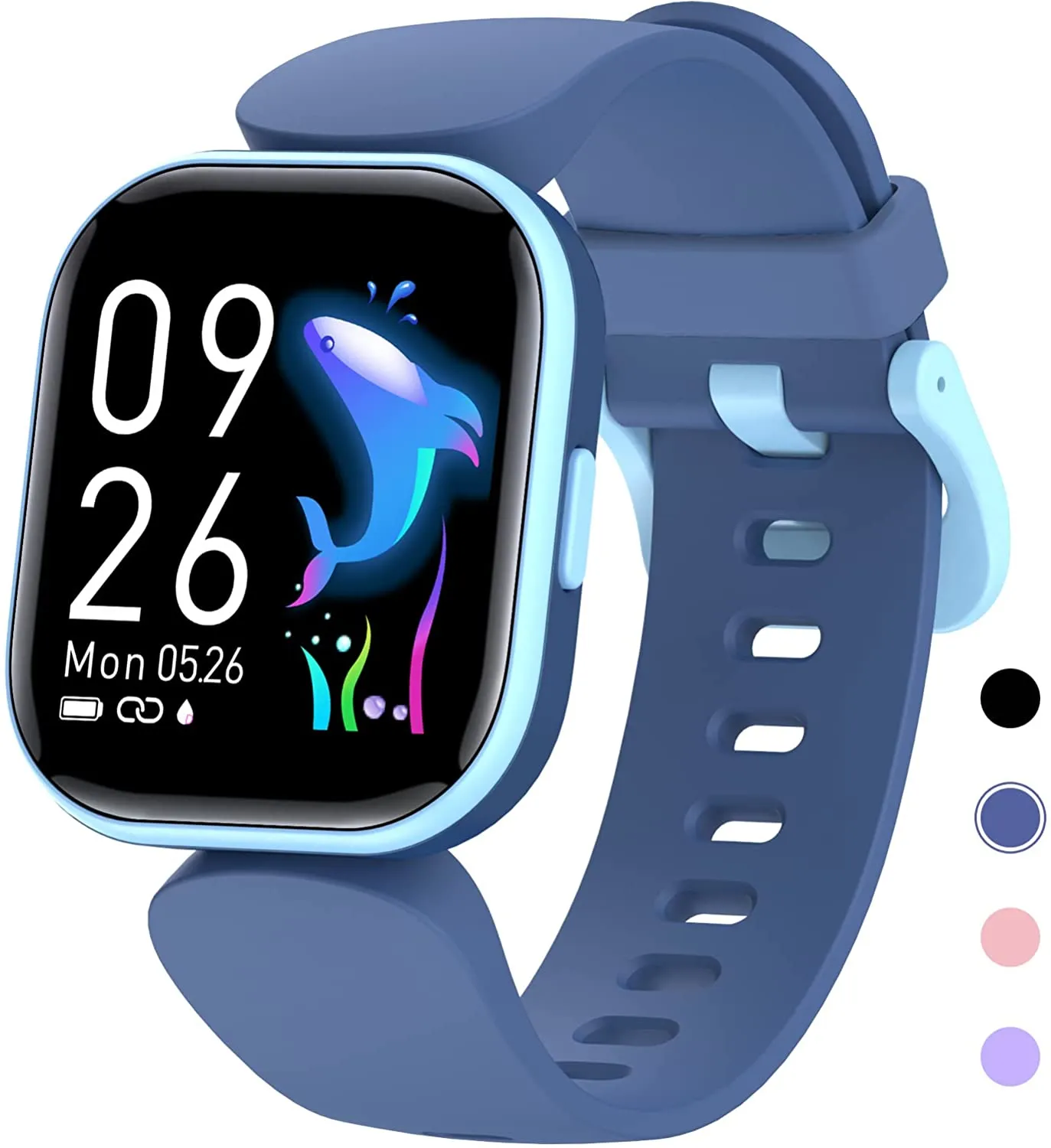 Kids Fitness Activity Tracker Watch, 1.4" DIY Watch Face IP68 Waterproof Kids Smart Watch with 19 Sport Modes, Pedometers, Heart Rate, Sleep Monitor, Great Gift for Boys Girls Teens 6 