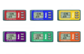 M339 3D Pedometer 6-Pack Assortment