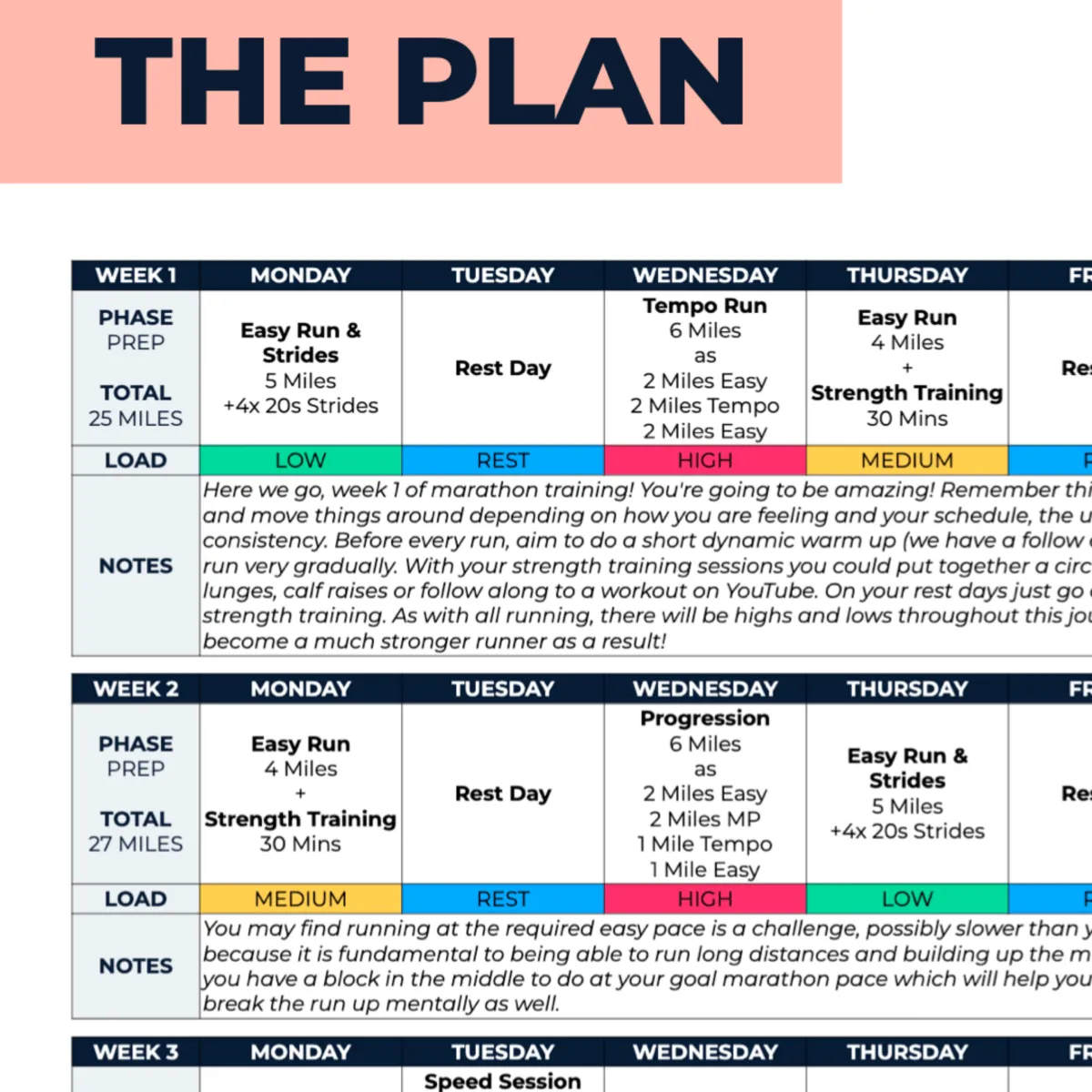 Marathon Plan Intermediate - L3