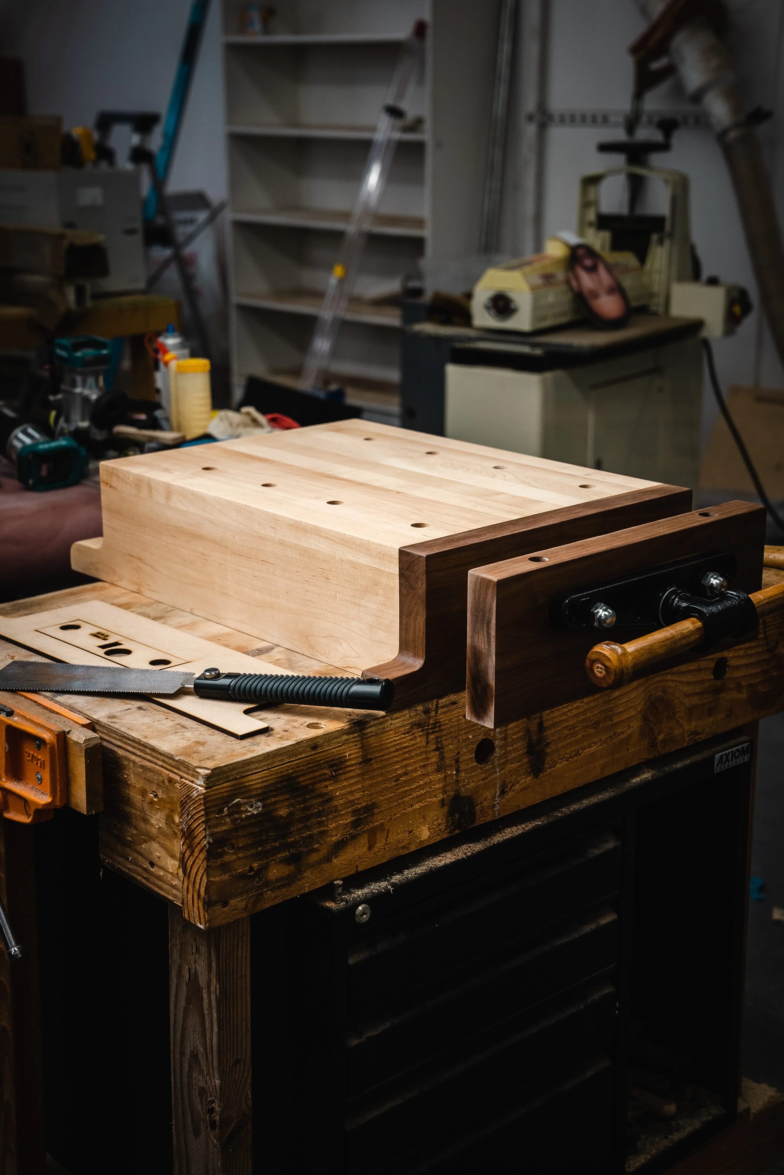 Micro-Workbench With One-Handed Vise Template With Build Plans