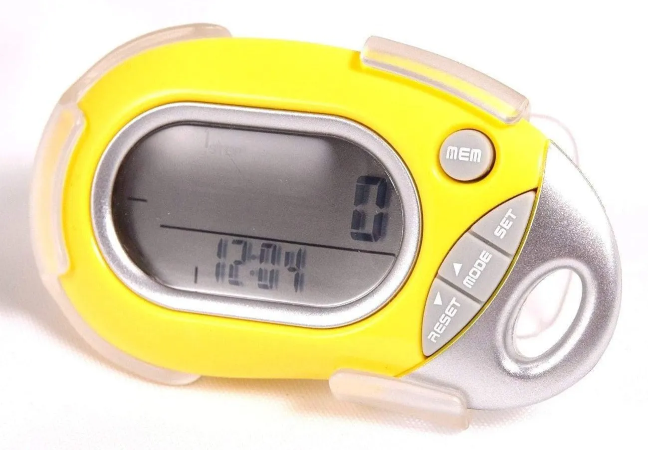 Pedusa PE-771 Tri-Axis Multi-Function Pocket Pedometer with Clip & Lanyard