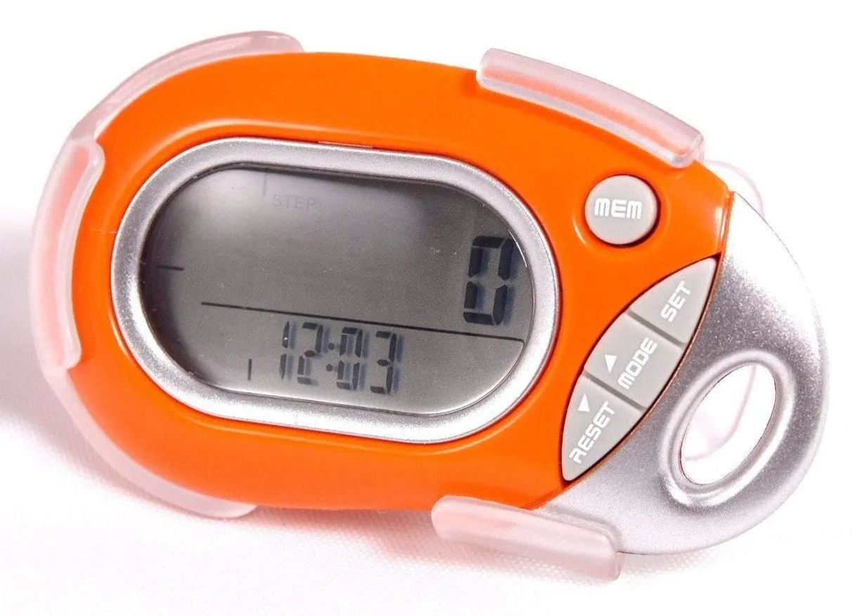 Pedusa PE-771 Tri-Axis Multi-Function Pocket Pedometer with Clip & Lanyard