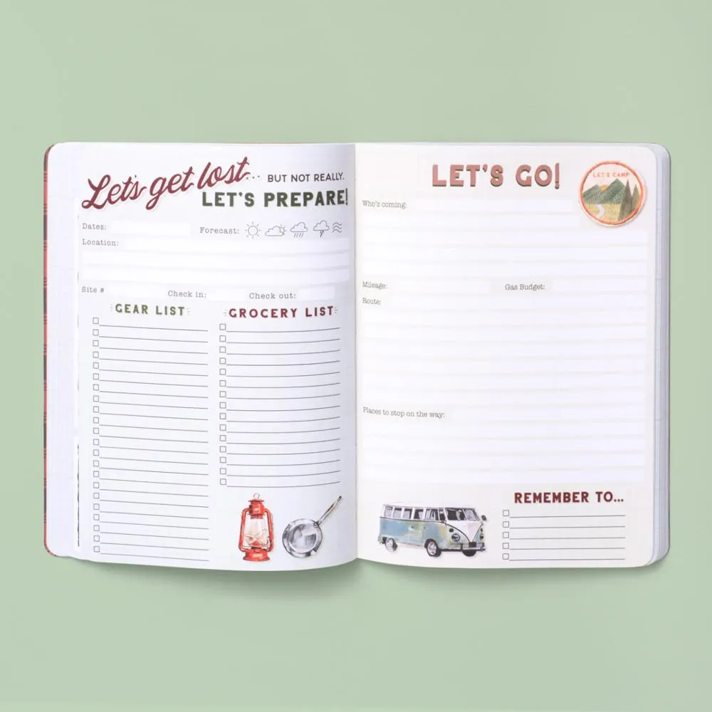 Punch Studio Camping Journal - Let's Get Lost