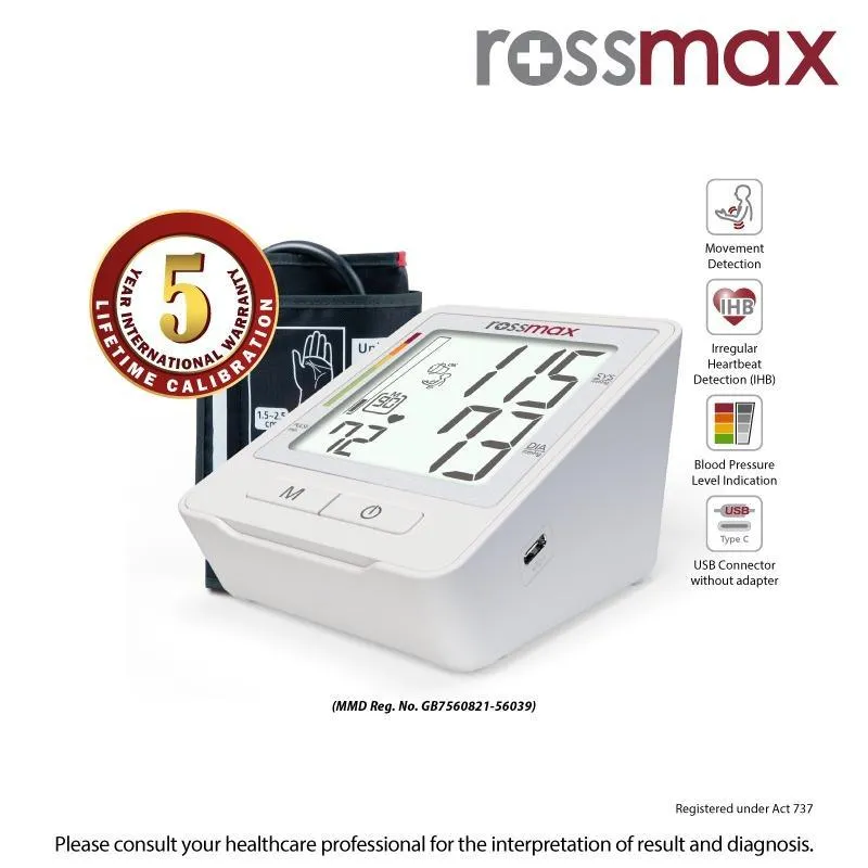 Rossmax Upper Arm Blood Pressure Machine Z1