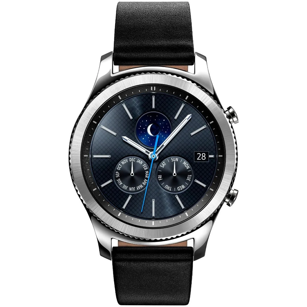 Samsung Gear S3 Classic 46mm Bluetooth Smartwatch SM-R770 - Silver/Black Leather