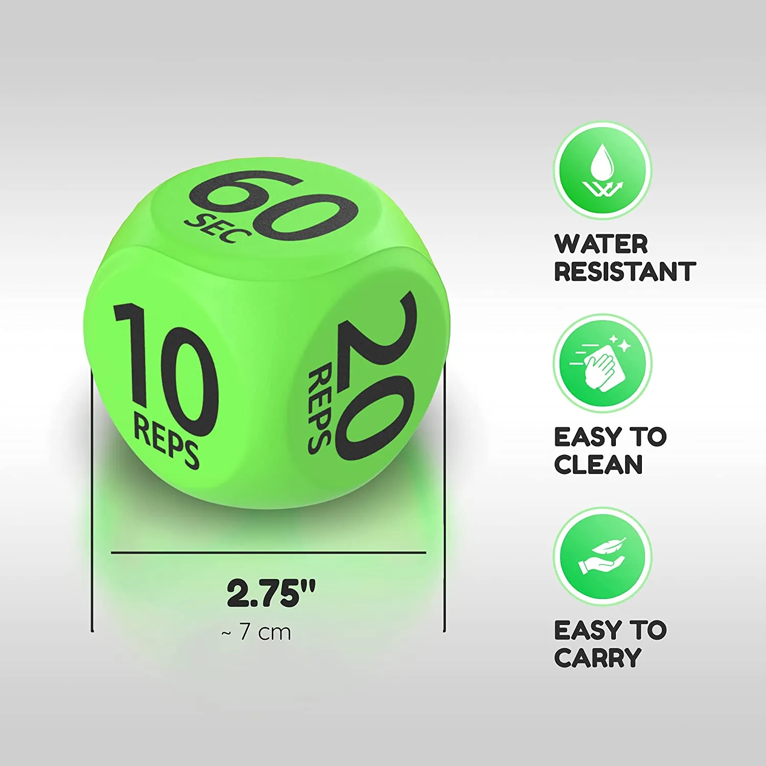 Skywin Workout Dice - Fun Exercise Dice for Solo or Group Classes, 6-Sided Foam Fitness Dice Great Dynamic Exercise Equipment