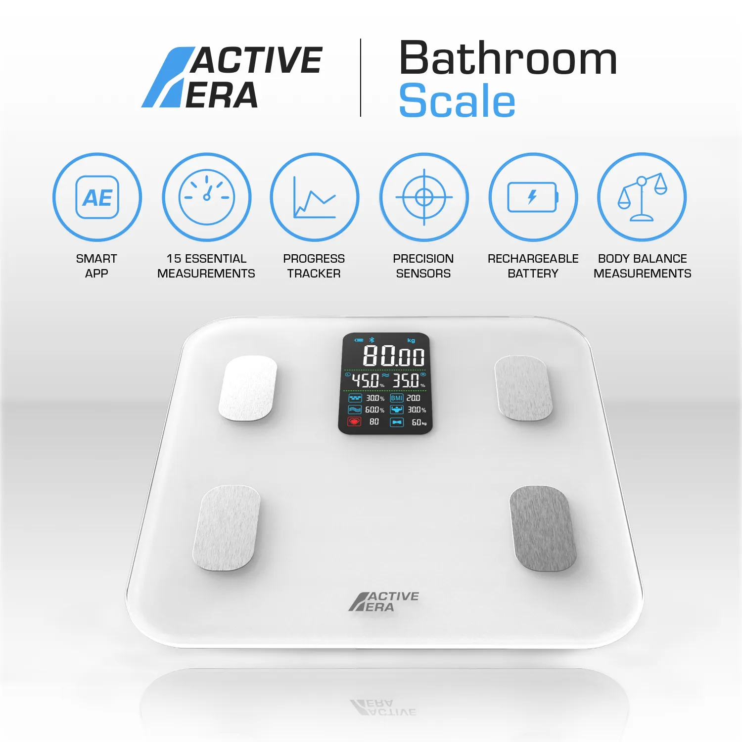 Smart Bathroom Scales - V2 White