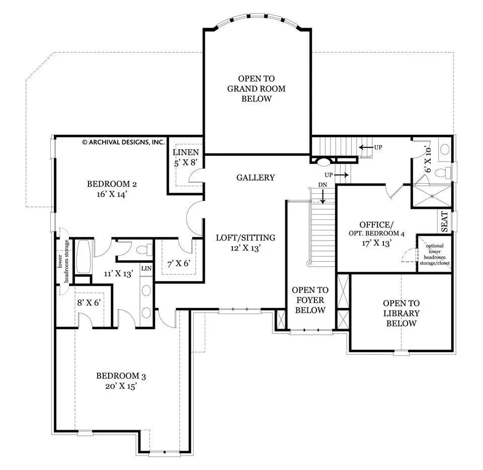 Spacious Luxury Home Plan with Walkout Basement and Versatile Layout