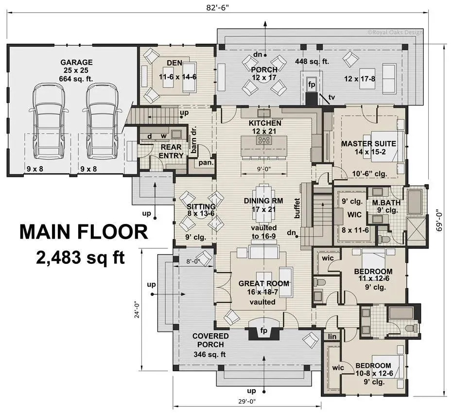 Stunning 2,483 sq ft Home with Inviting Wraparound Porch