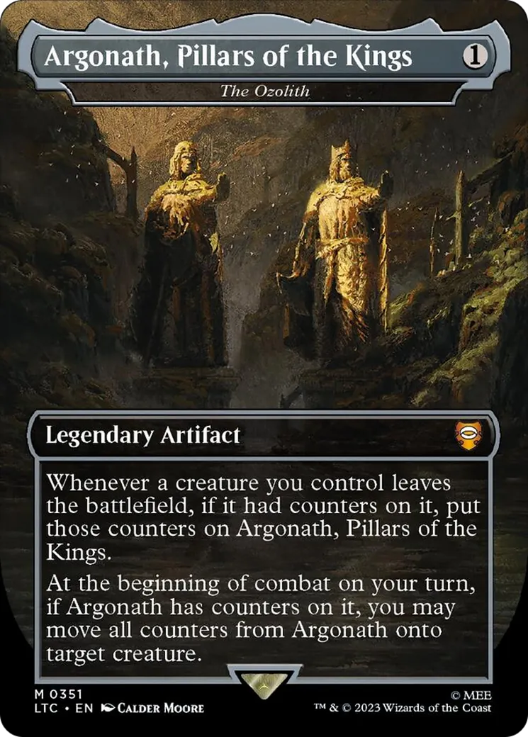 The Ozolith (LTC-381) - Tales of Middle-earth Commander / Argonath, Pillars of the Kings (Borderless) Surge Foil [Mythic]