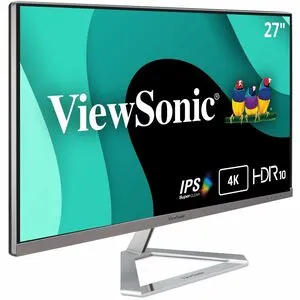 ViewSonic VX2776-4K-MHDU 27 Inch 4K UHD IPS Monitor, 65W USB C, HDR10 Content Support, Thin Bezels, HDMI and DisplayPort