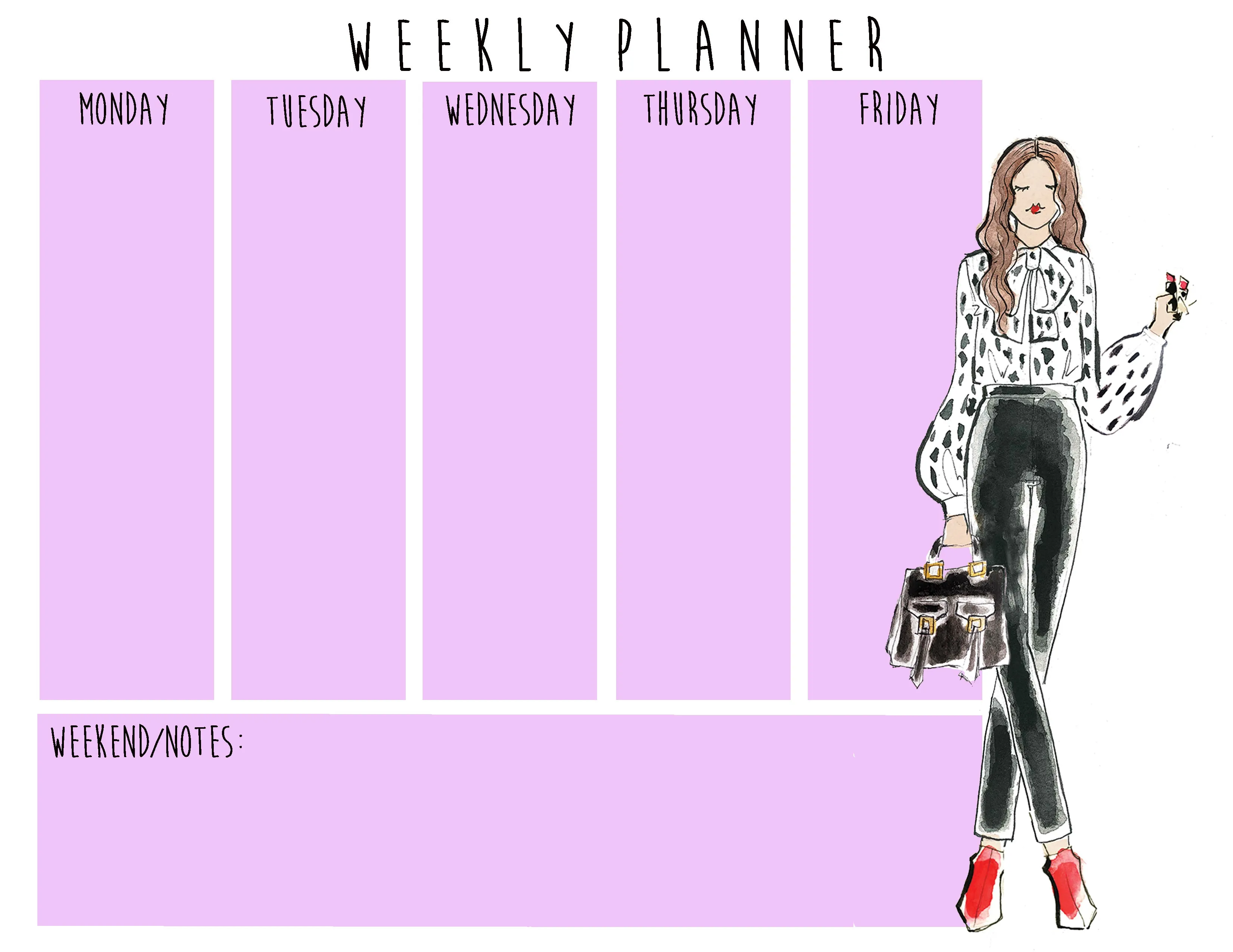 Weekly Planner | Classy Girl ( Ready to Ship)