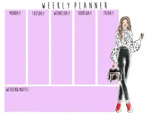 Weekly Planner | Classy Girl ( Ready to Ship)