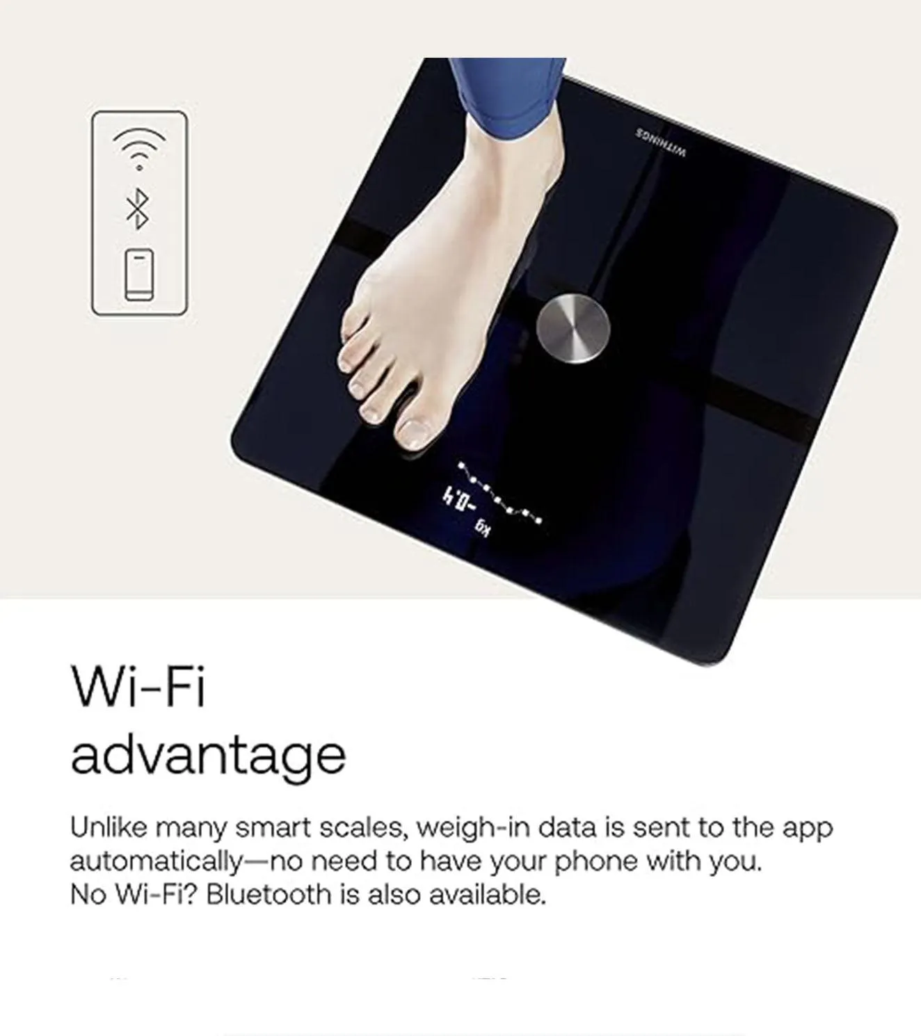 Withings Body  Wi-Fi bathroom scale for Body Weight