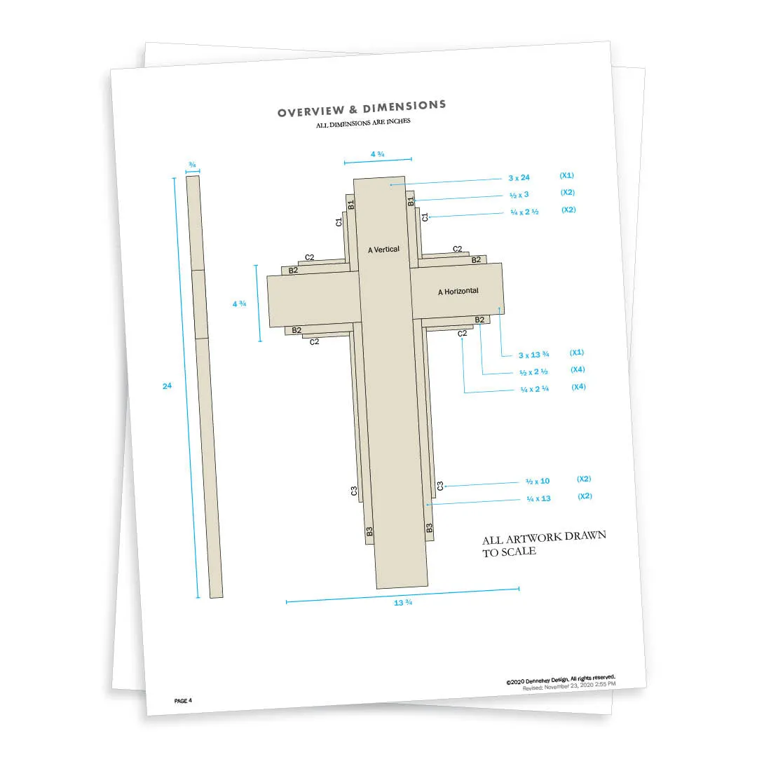 Worship Cross Project Plans & Transfer Templates